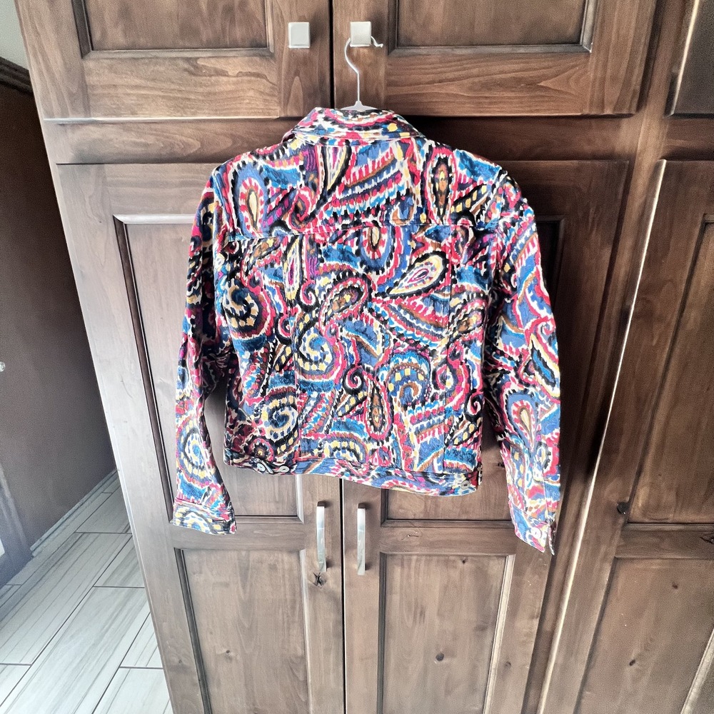 Ruby Rd.-Paisley Print Jacket Size 14 - Picture 10 of 16